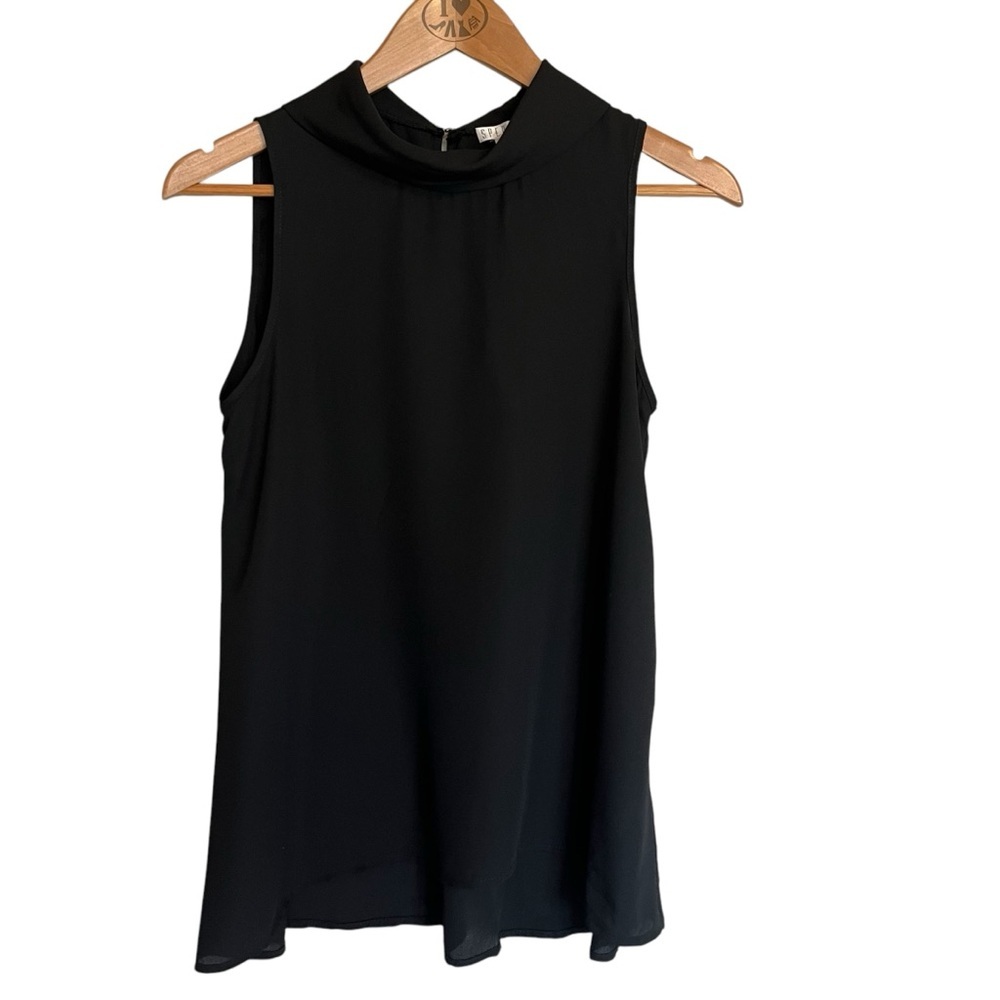 Spence Black Sleeveless Blouse. Size S